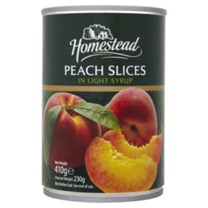 Picture of Homestead Peach Slices 410g x12 